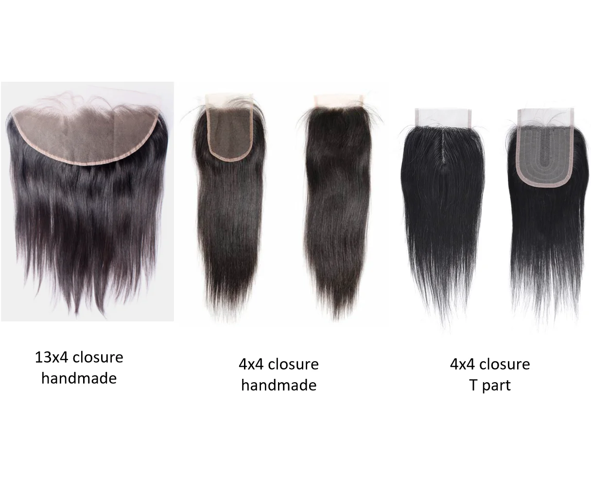 

MYSURE frontal lace closure virgin cuticle aligned straight human hair extension 13*4 lace