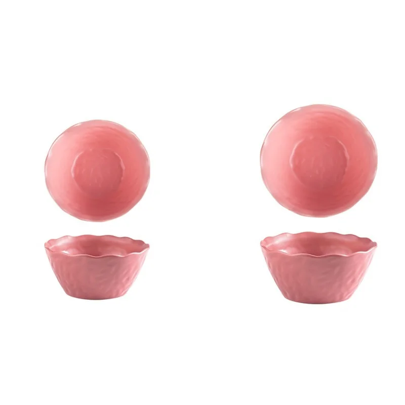 

4.5 inch fingerprint tableware ceramic 6 inch salad bowl home ceramic rice bowl noodle dessert bowl tableware customization