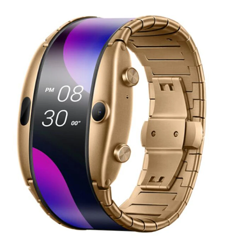 

Ready to ship Original ZTE nubia alpha smart watch cellphone watch Mobile Phone band Curved surface screen