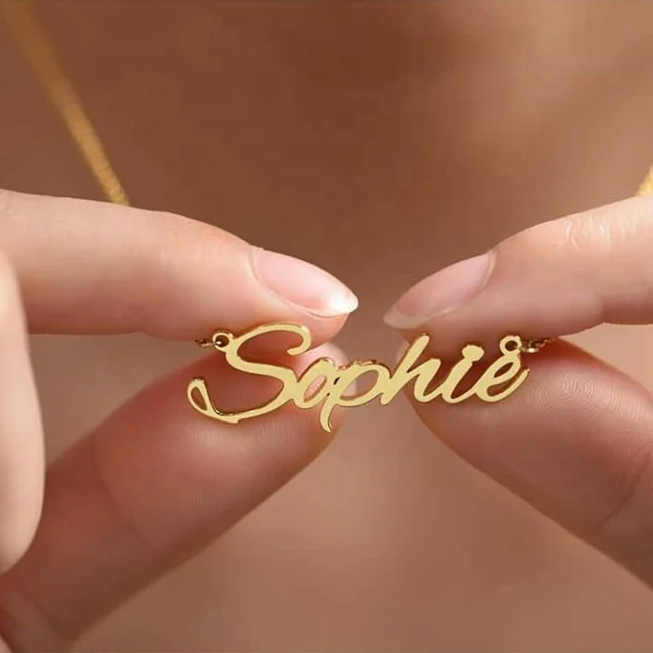 

316L Stainless Steel Custom Name Plated Jewelry Necklace Popular in Market