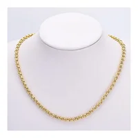 

Top Popular 18K Real Gold Plated Alloy Long Necklace Women Snake Link Chain