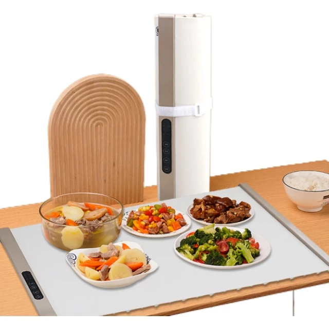 Food Warming Mat Flexible Silicone Heating Board Roll up Easy Storage Portable Plated Electric Silicone Heating Mat for Food