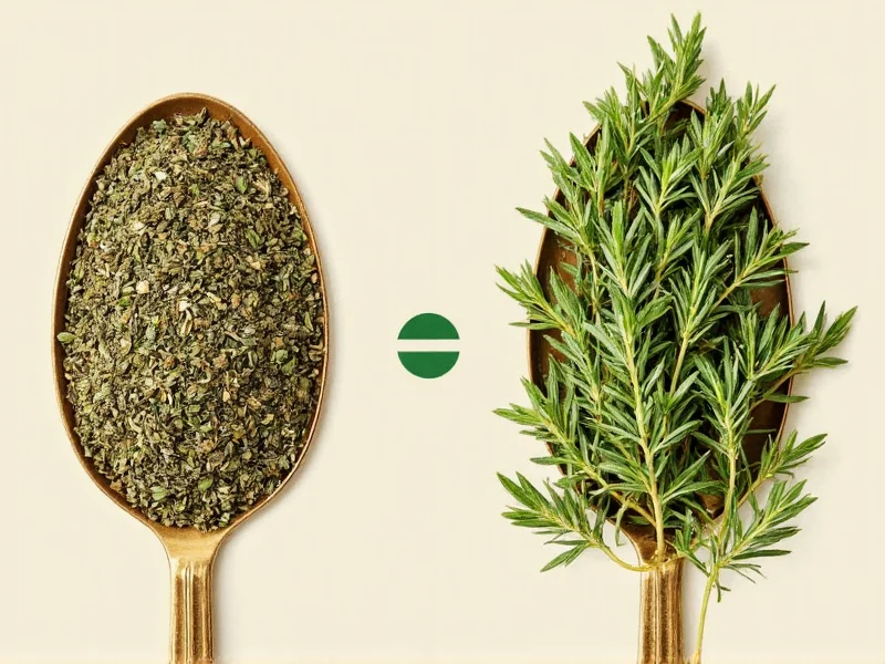 How Much Dried Thyme Equals One Sprig: Quick Conversion Guide