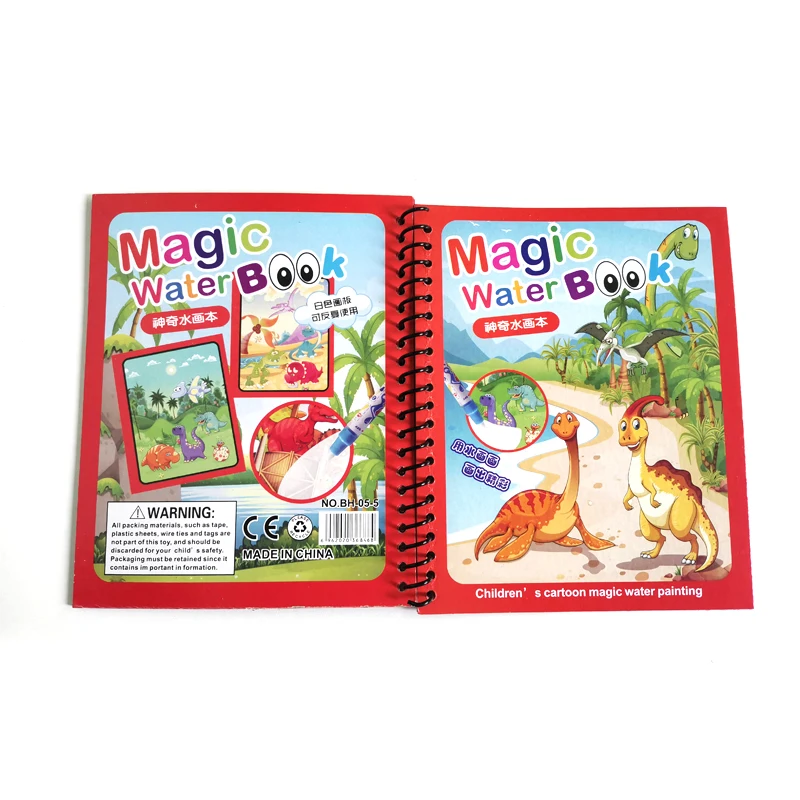 

drop shipping kids reusable drawing tracing and magic drawing coloring water book hot sale