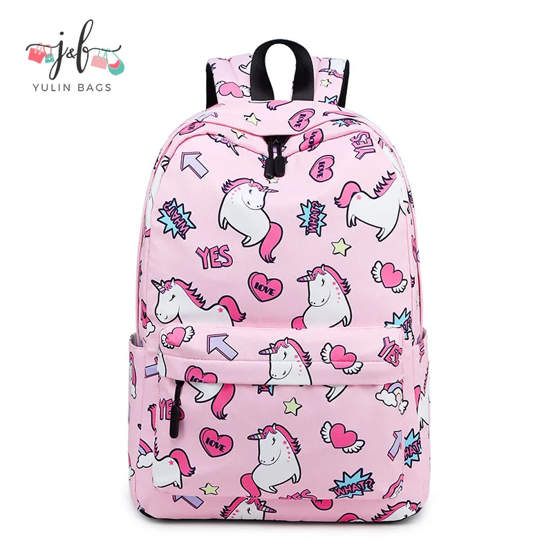 

Factory 2021 quality unicorn school bags for children girl boy students school bags backpack custom