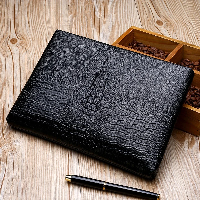

Crocodile pattern men's handbag casual large capacity bag business handbag men's envelope bag trendy handbag