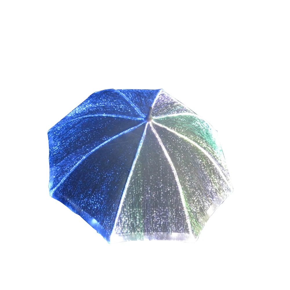 

Hot sale led optic fiber luminous umbrella light up umbrella for wedding