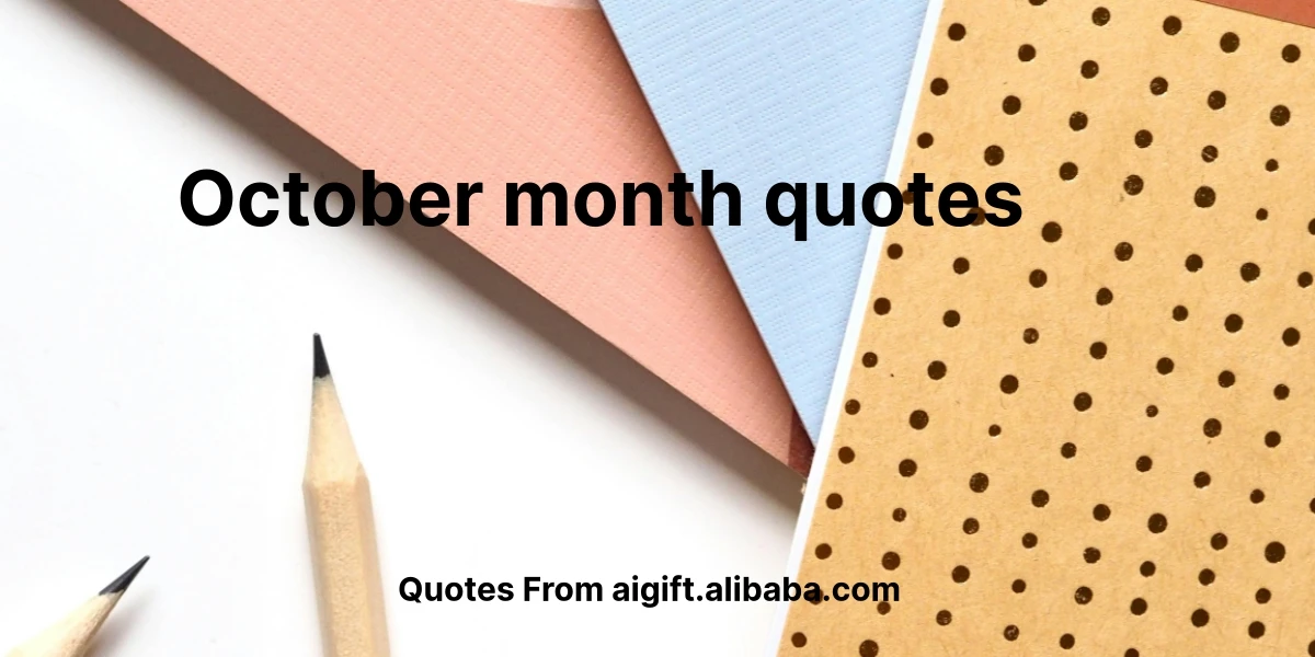 october month quotes