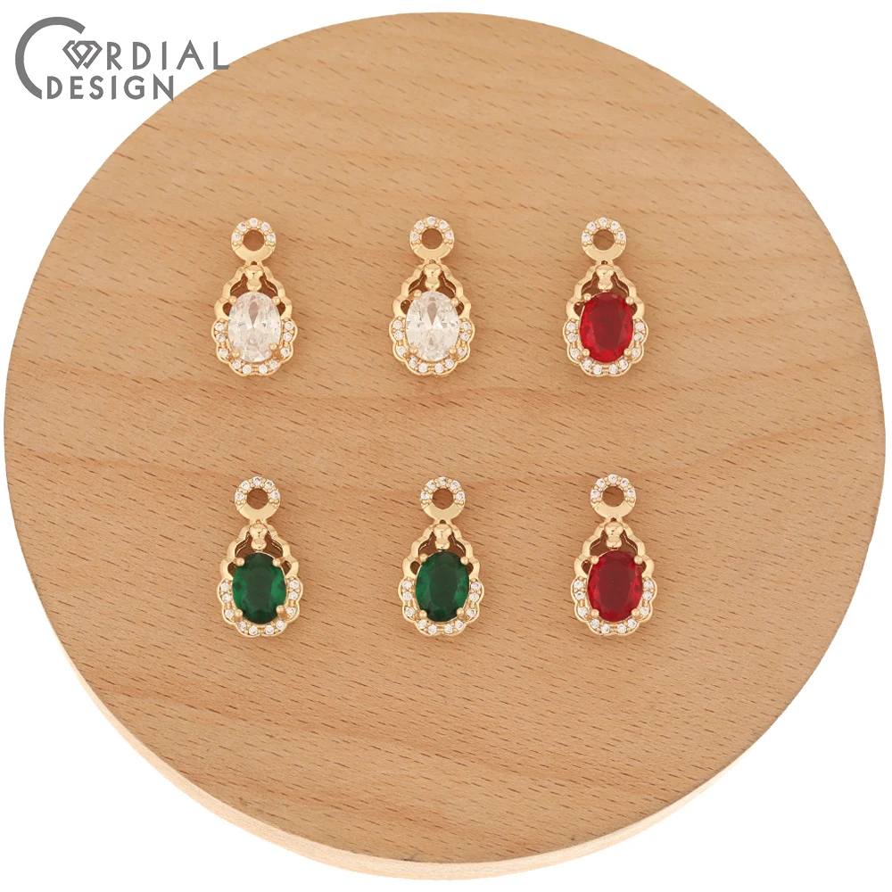 

Jewelry Accessories Cordial Design 50Pcs 10*19MM Jewelry Accessories Hand Made Crystal Pendant For Necklace Jewelry Findings
