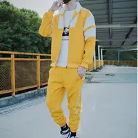 

2019 Men's Fashion Loose-fitting Tracksuit Casual Two Pieces Set