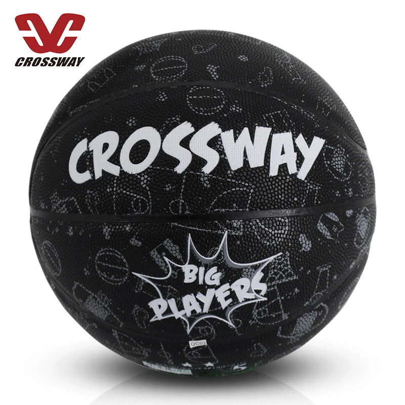 

Outdoor training official size 7 pu leather black basketball ball, Customize color