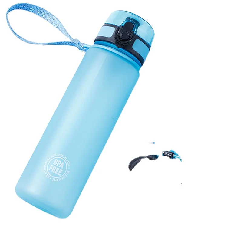 

500ml bpa free Tritan fitness sports gym water bottle with straw, Customized color