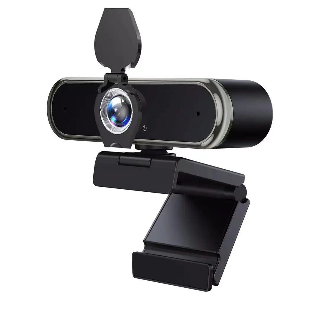 

Full Hd 2K 1080P USB Webcam Wide Angle Manual Focus Video Conference PC Computer WebCamera microphone with Slider Cover