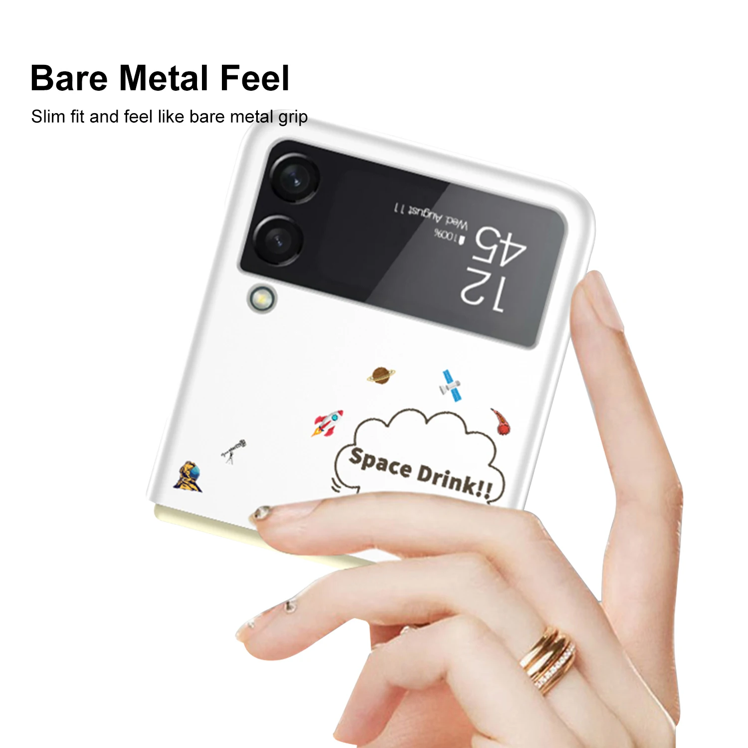 

Suitable for Samsung galaxy z flip 3 case pc frosted shockproof hard shell folding mobile phone case ex-factory price