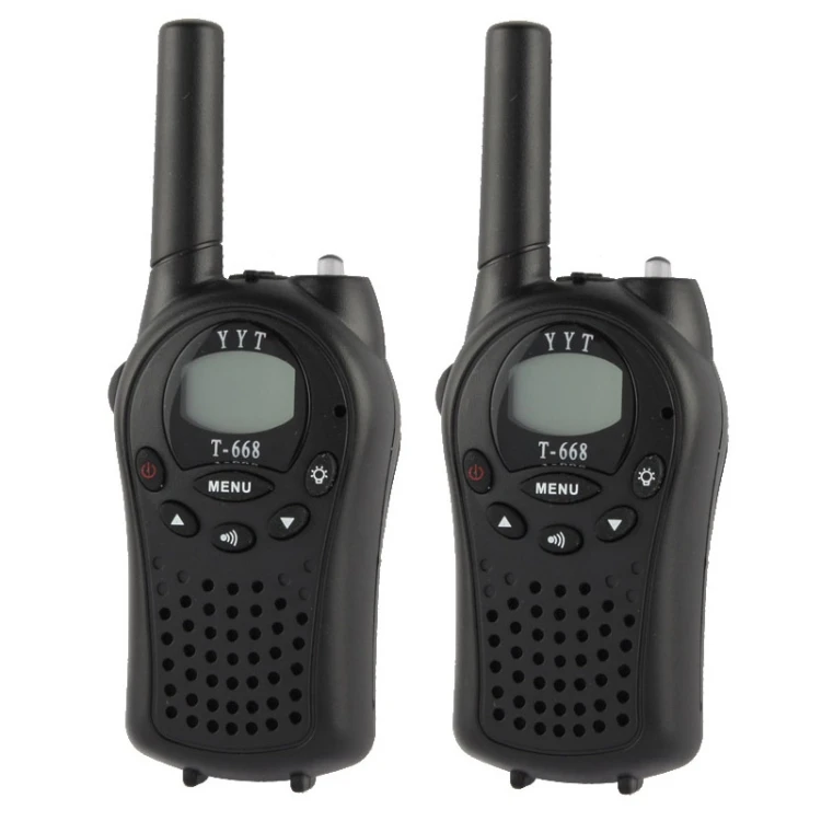 

Top Quality 2 PCS T-668 400-470MHz 1.0 inch LCD 8 / 20 / 22CHS Walkie Talkie Set