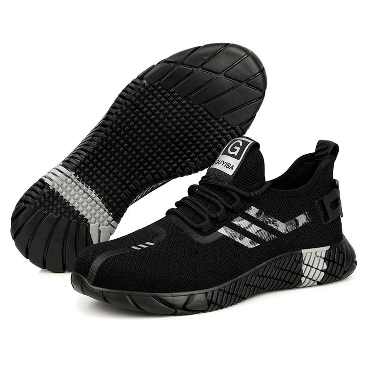 

Wholesale Industrial Work Boots Casual Trainers Steel Toe Caps Safety Shoes for Men, Black.grey.red