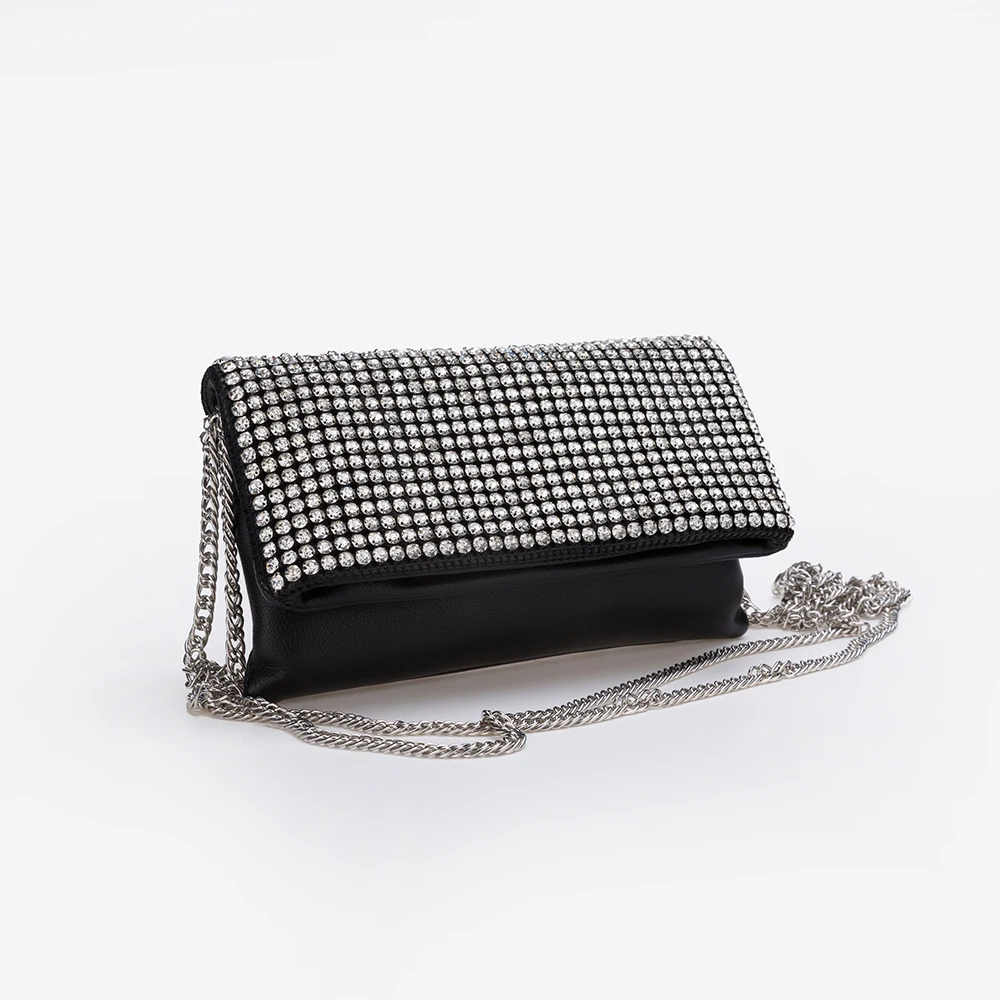 

21SE-9155M Pearl decorated flap leather women fashion large clutch bag envelope clutch, Multiple