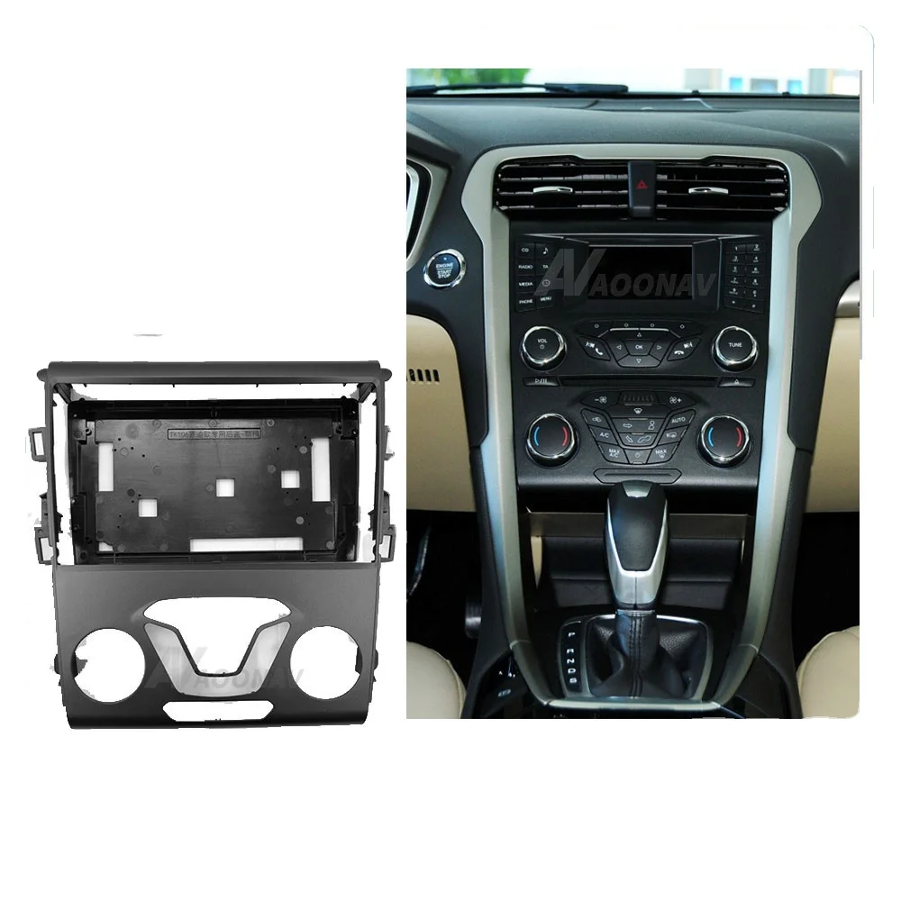 

9 Inch Car Radio Fascia For FORD Mondeo 2013 2 Din Stereo Dash CD Trim Installation Frame Kit GPS Navigation Fascia Panel