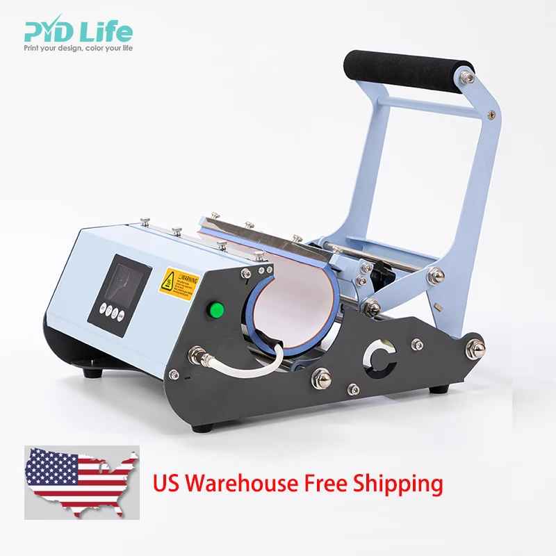 

PYD Life USA Warehouse Free Shipping V3.0 Blue 20 oz 30oz Sublimation Press Tumbler Mug Heat Press Machine for Tumblers
