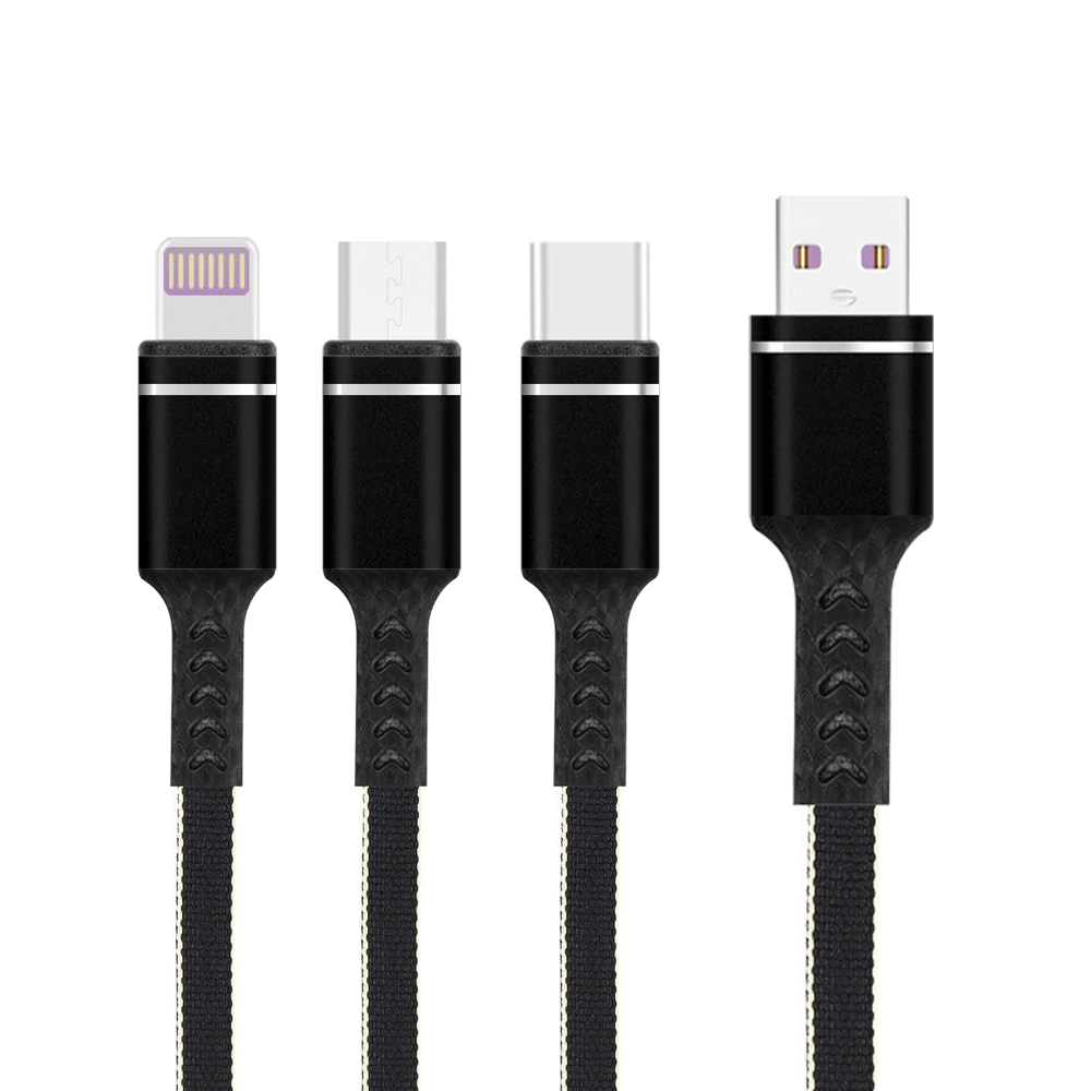 

phone charging Mobile Phone Accessories High quality universal Braided Micro USB Type-C Cable Sync Data Cable For Mobile Phone