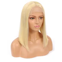 

Peruvian Hair 13*4 Glueless Blonde 613 Short Lace Front Bob Wig For Black Women