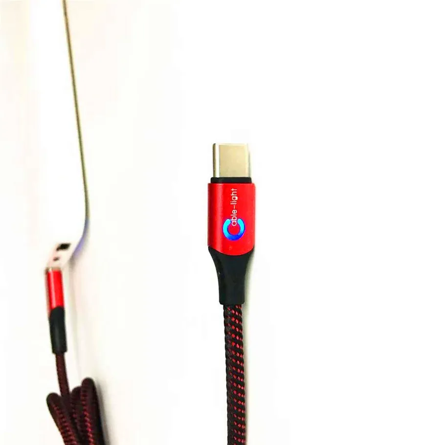 led data and charge cable