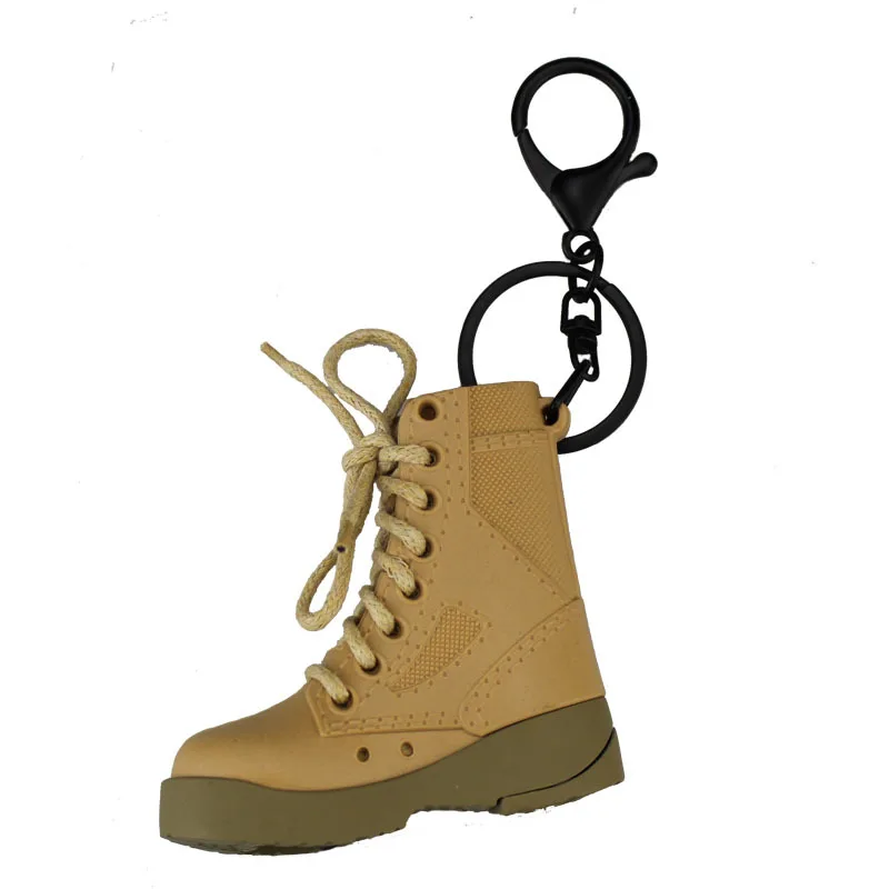 

Military Boots Lighter Windproof Creative Keychain Personalized Sand Color Shoe Cigarette Gas Lighter For Men Gift