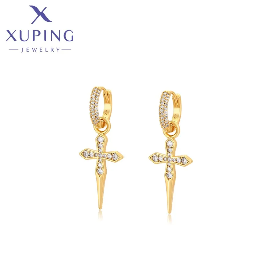 

M&L-X000708486 Xuping Jewelry Exquisite Diamond 18k Gold Elegant Jewelry Earrings Festival Gift Women Earrings