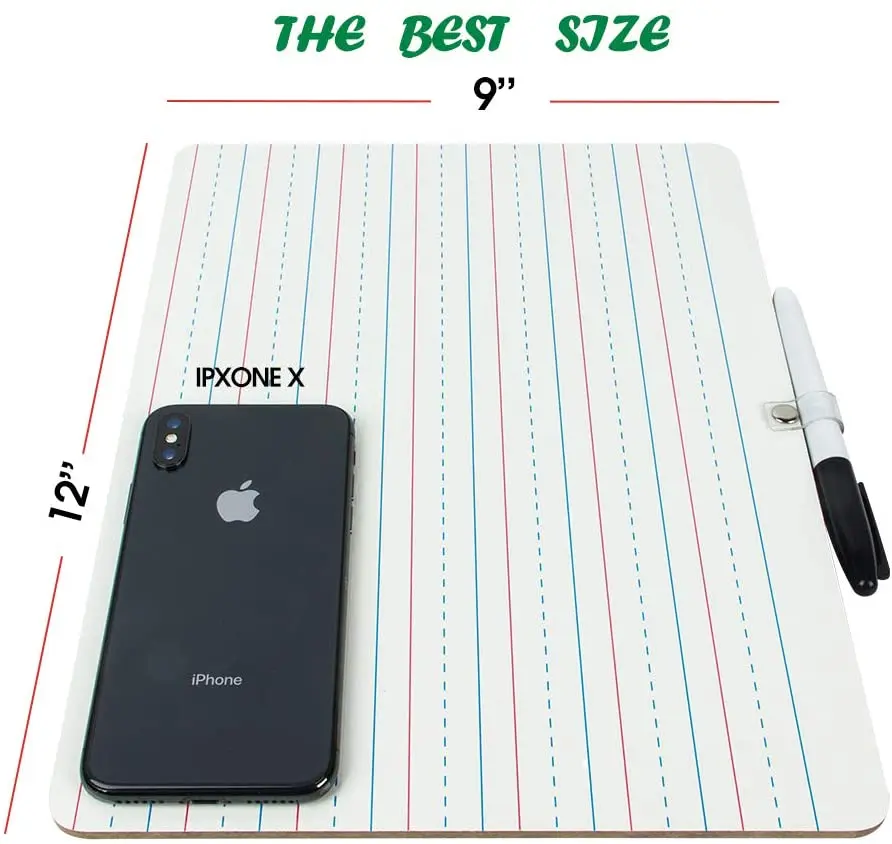 9X12inch wooden dry erase whiteboard