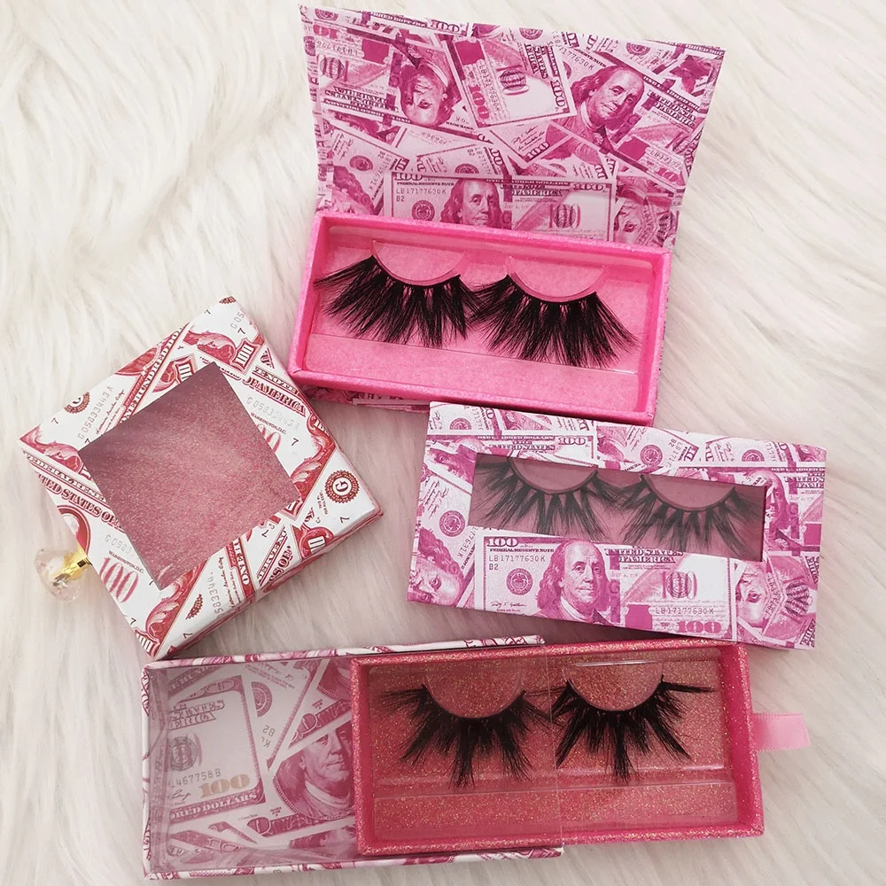 

25mm eyelash wholesale realmink fluffy eyelashes 5d flufy wholesale lashes mink eyelash vendor, Black