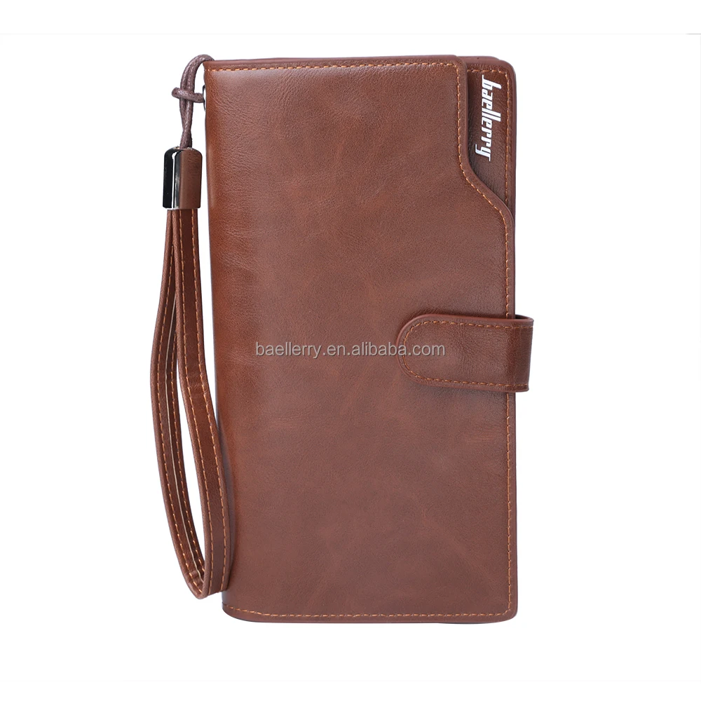 

2021 Baellerry New Wallet Business New Soft Leather Men's Baellerry Purse, Brown