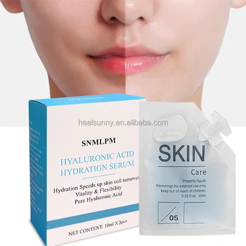 

Hyaluronic acid serum containing vitamin C and retinol natural essence