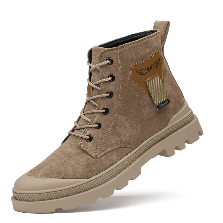

China Factory outdoor men's waterproof hiking boots, Black brown or customized