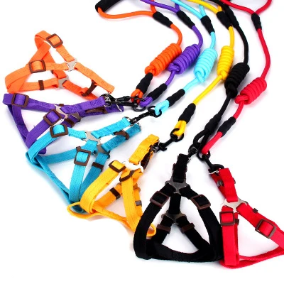 

Adjustable Gentle Comfortable Control Dog Belt Traction Rope Pet Leash and Harness for Daily Training Walking Running, 10 different colors