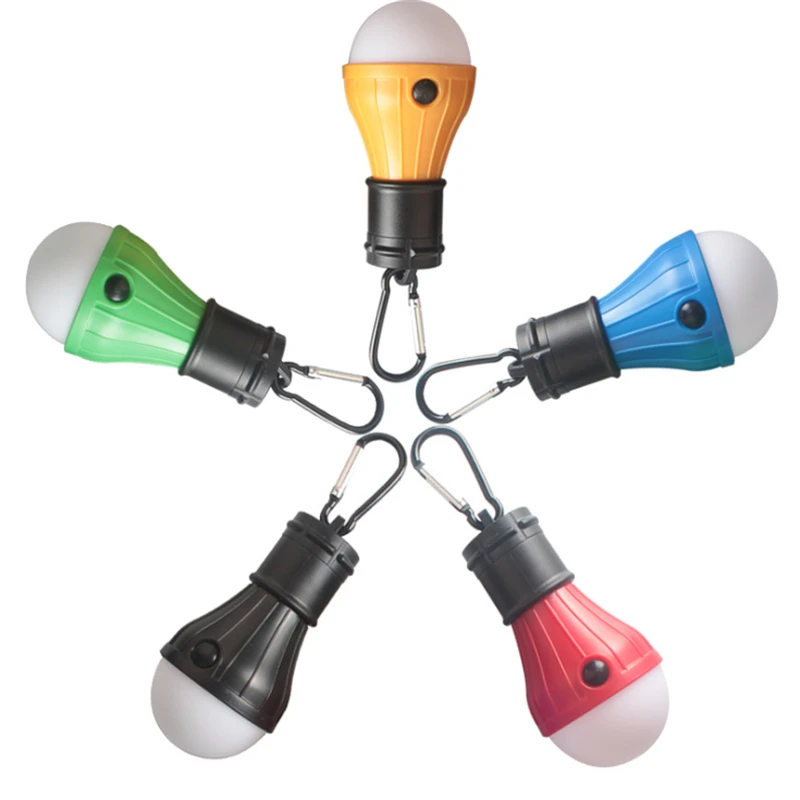 Mini Portable Lighting Lantern Tent Light LED Bulb Emergency Lamp Waterproof Hanging Hook Flashlight Camping Light 4pcs/lot