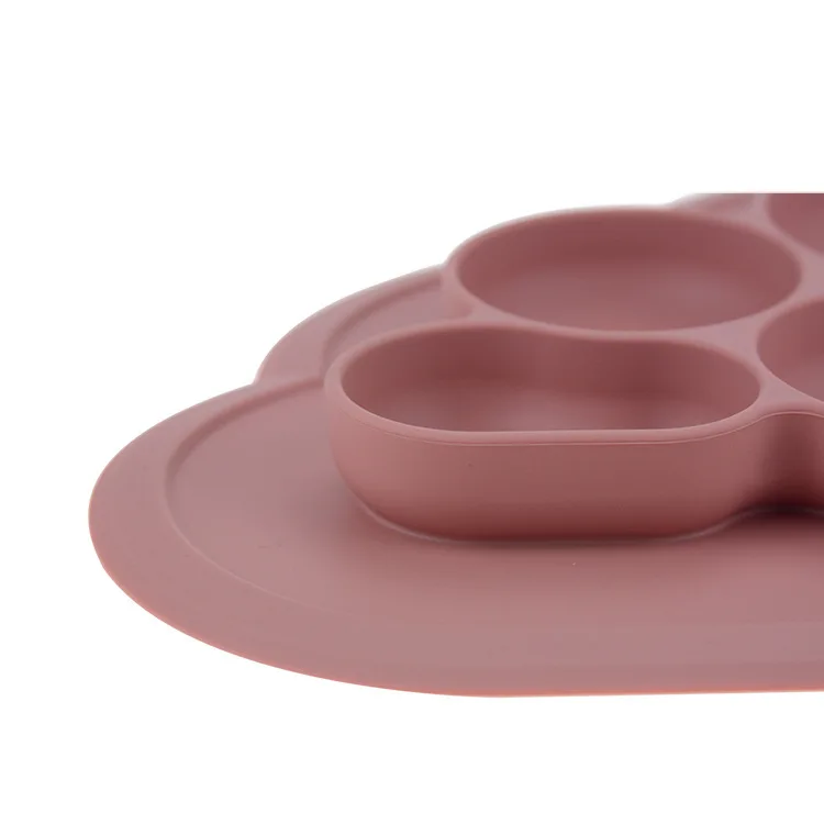 

Hot Cloud Silicone Baby Bowl Toddler Baby Silicone Plate, Customized color