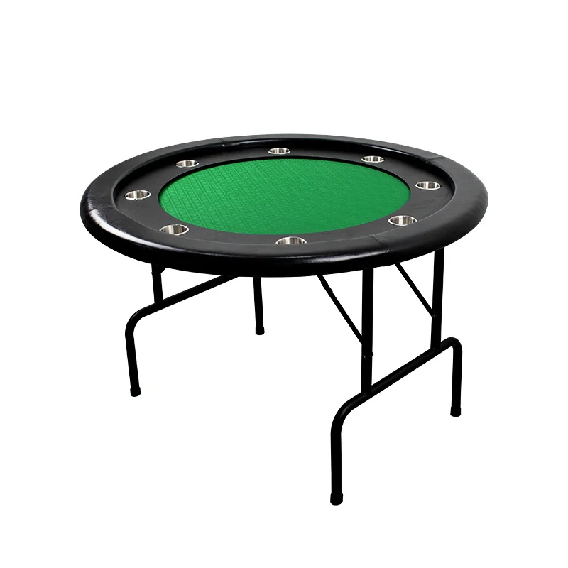 

YH Popular Aluminium Material Folding Cutom Casino Card Table With Racetrack, Red/green/bule/black