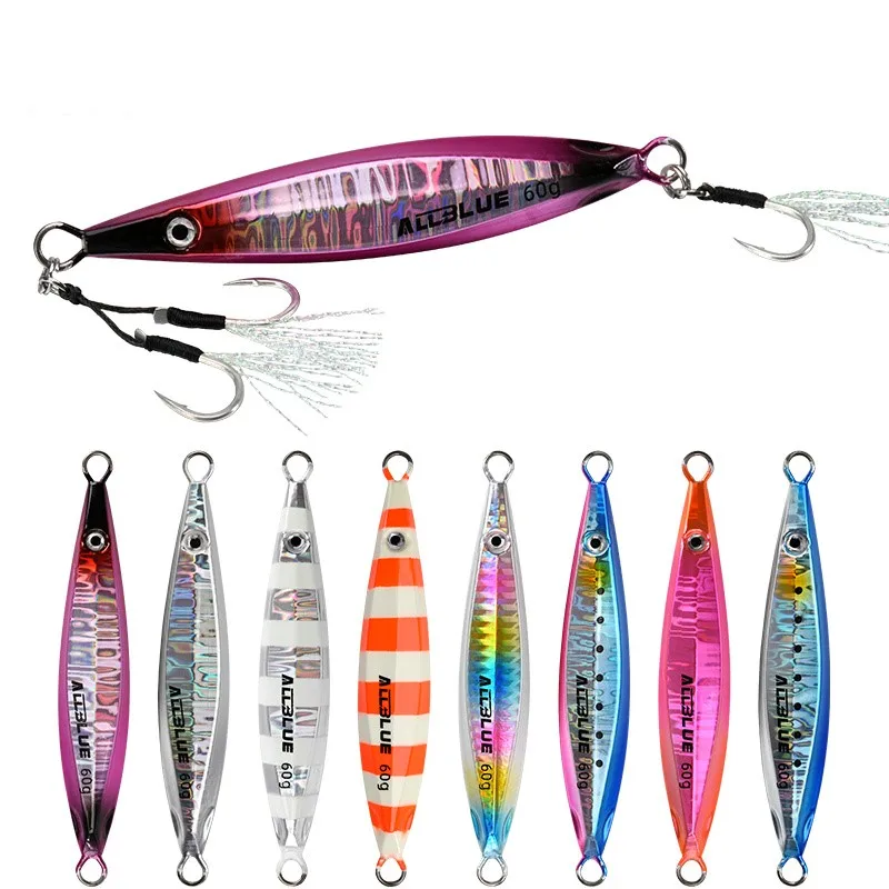 

ALLBLUE 20g 30g SLOWER UP Long Casting Metal Fishing Jigging Lure, 8 colors