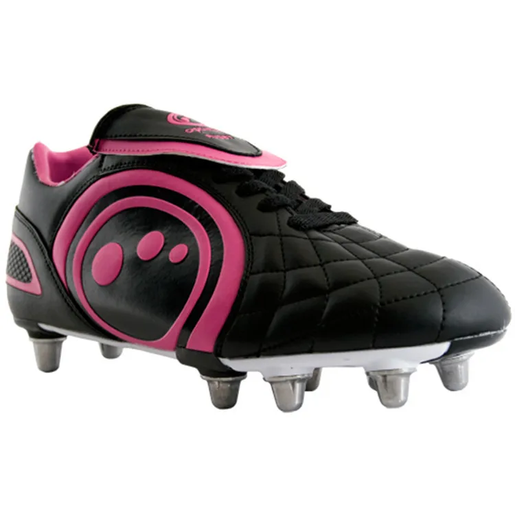 
New Design Pu Material Fashion Rugby Sports Boots Football Shoes 