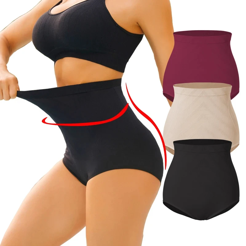 

Finetoo High Waist Butt Lifter Shapewear for Women Tummy Control Panties Body Shaper Slimming Underwear Seamless Shaping Briefs
