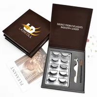 

Own brand mink eyelashes with private label mink eyelashes with Shape Box 5 Pairs lashes Book