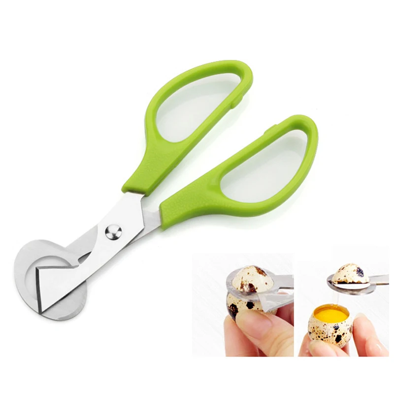 

Pigeon Bird Egg Peeler Cutter Opener Kitchen Clipper Tool Quail Egg Scissors, As the picture shown