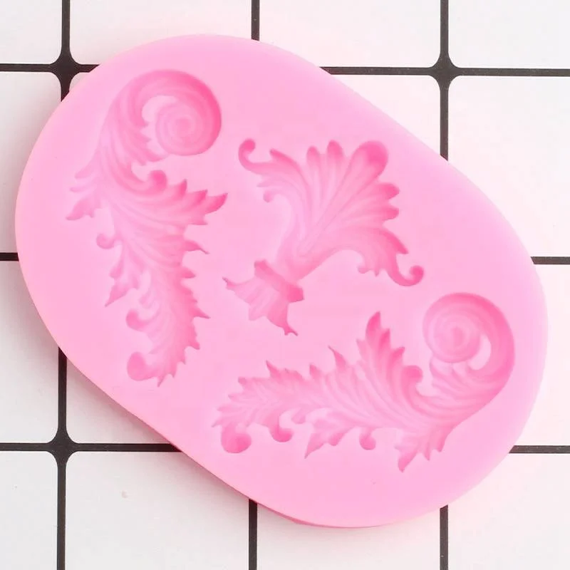 

New Scroll Relief Lace Silicone Mold Cake Border Fondant Molds DIY Wedding Cake Decorating Tools Candy Clay Chocolate Gumpaste, As shown