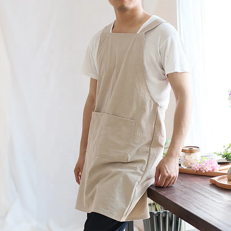 

Hot Selling Cute Cotton And Linen Kitchen Restaurant Apron Men Women Cake Apron, Choose