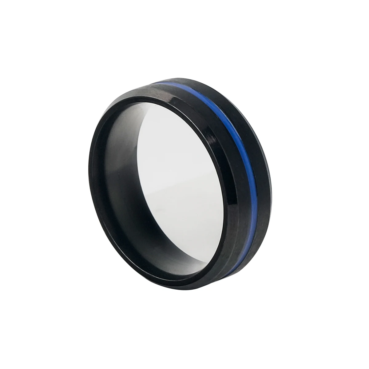 

2021 ELIO High Quality Wholesale Fashion Custom Jewelry Blanks Mens Titanium Steel Black Ring, Black color/gold color
