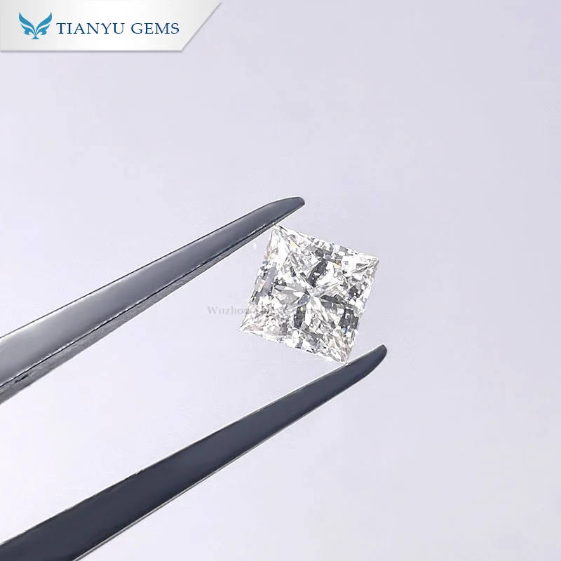 

Tianyu Gems Lab Grown Cvd Princess Cut Diamond 1.60ct I VS2 EX White Loose Diamant with IGI Certificate