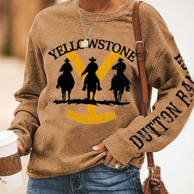 

Yellowstone &Love GOD Women's Slogan Sweatshirt