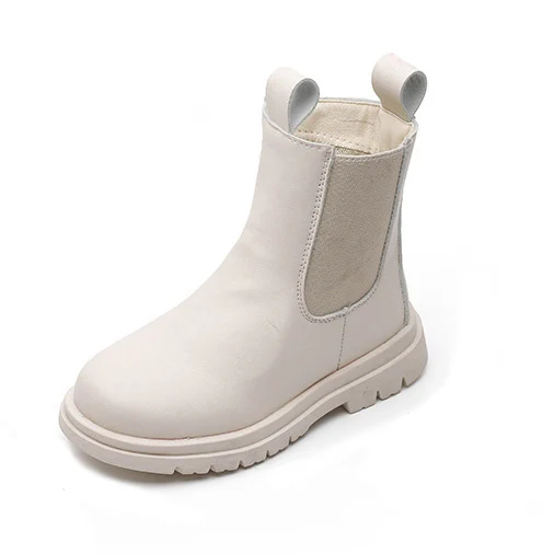 

PU leather zip up round toe kids boots kids martin boots chelsea boots for children