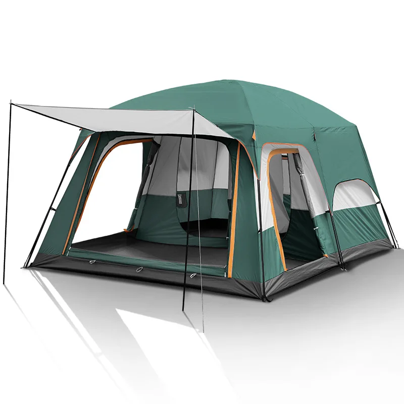 

High Quality Automatic Outdoor Big Camping Tent Family House Two rooms Fold Tent, As the picture