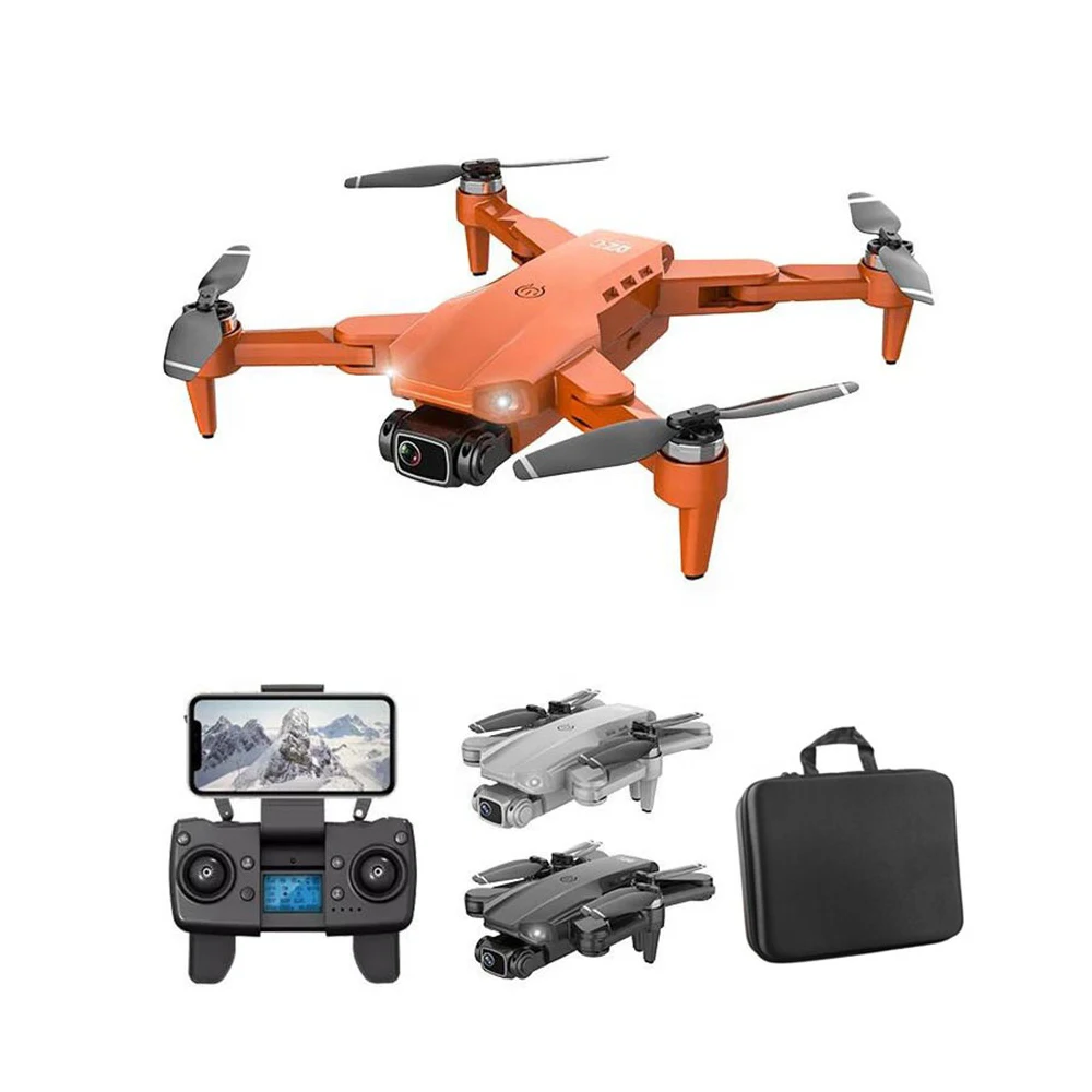 

New HD dual drone L900 pro with camera 4K GPS 5G WIFI FPV real-time motor rc distance 1.2km professional L900 Pro Drone, Black/gray/orange